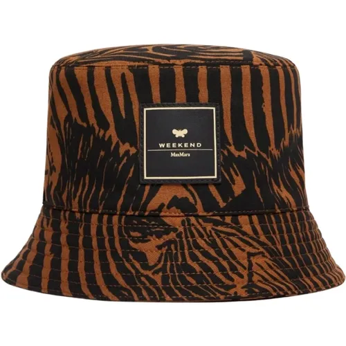 Bucket Hat mit Tiermuster , Damen, Größe: 57 CM - Max Mara Weekend - Modalova