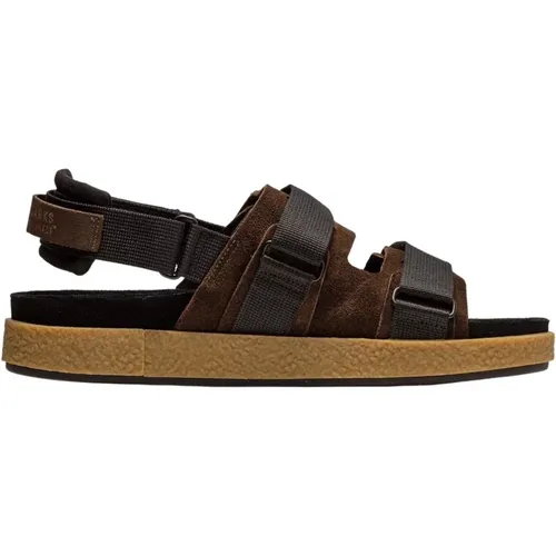 Flat Sandalen , Herren, Größe: 40 EU - Clarks - Modalova