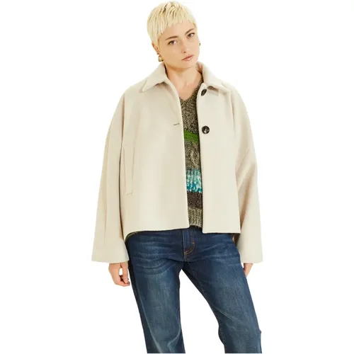 Batwing Kragen Jacke , Damen, Größe: M - Souvenir - Modalova