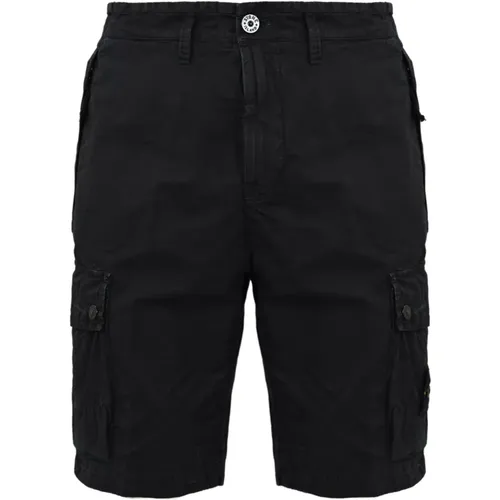 Cotton Shorts for Men , male, Sizes: W29, W33, W30, W34, W40 - Stone Island - Modalova