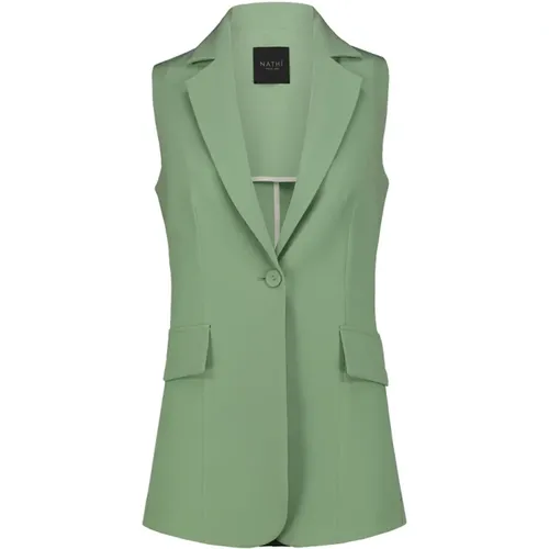 Elegante Grüne Weste , Damen, Größe: XS - Nathi Luxury - Modalova