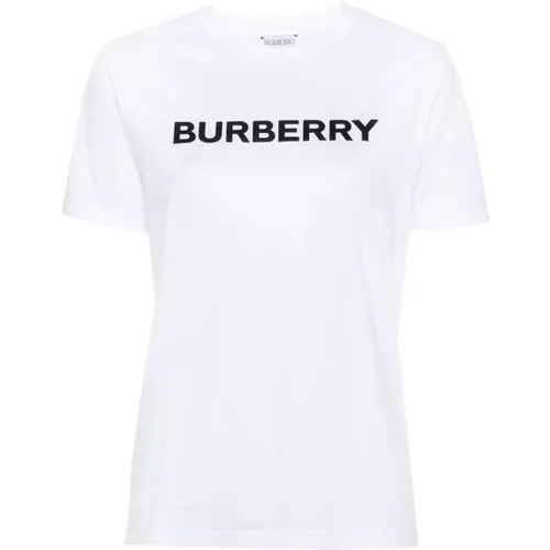 Cotton T-Shirt , female, Sizes: XS, S, M - Burberry - Modalova