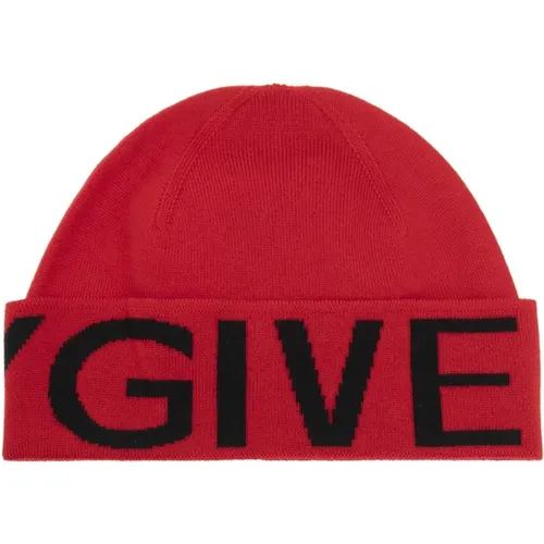 Wool Logo Detail Hat , male, Sizes: ONE SIZE - Givenchy - Modalova