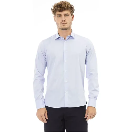 Hellblaues Baumwoll Regular Fit Hemd , Herren, Größe: XL - Baldinini - Modalova