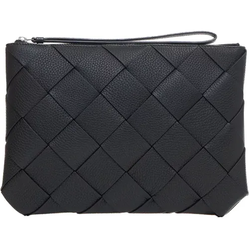 Intreccio Clutch Bag , male, Sizes: ONE SIZE - Bottega Veneta - Modalova