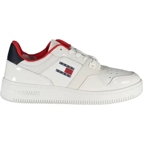 Polyester Sports Sneaker with Contrast Details and Logo , female, Sizes: 4 UK, 5 UK, 6 UK, 3 UK, 7 UK, 8 UK - Tommy Hilfiger - Modalova