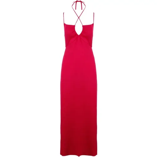 Jersey Midi Dress , female, Sizes: XS - P.a.r.o.s.h. - Modalova