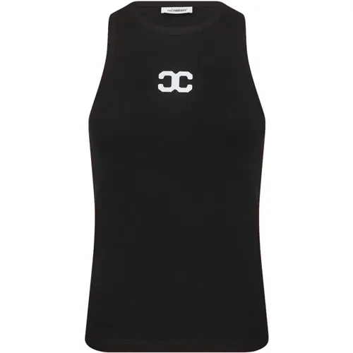 Sportliches Tanktop mit Logo , Damen, Größe: XL - Co'Couture - Modalova