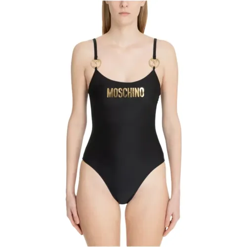 Strandkleidung mit ikonischem Logoaufdruck , Damen, Größe: XL - Moschino - Modalova