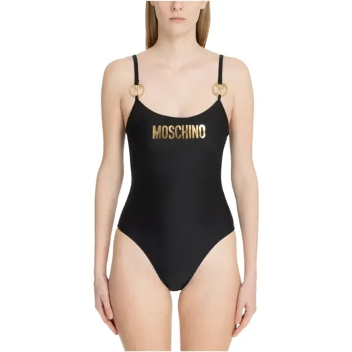 Strandkleidung mit ikonischem Logoaufdruck , Damen, Größe: 2XL - Moschino - Modalova