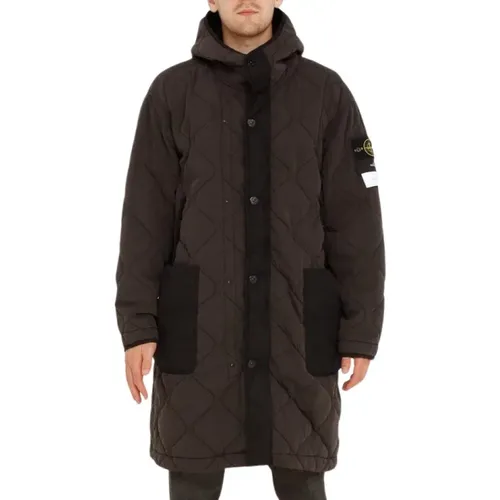 Quilted-TC Lead Hooded Parka , male, Sizes: M - Stone Island - Modalova