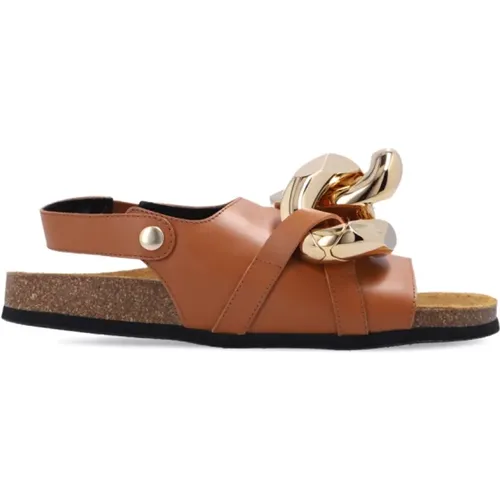 Flat Leather Sandals , female, Sizes: 3 UK - JW Anderson - Modalova