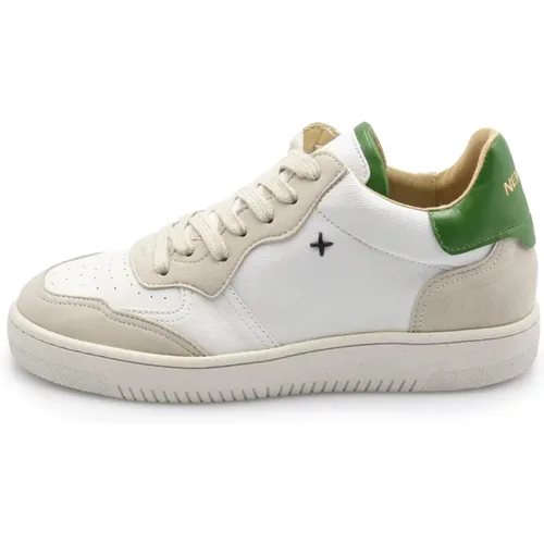 Weiß/Grüner Sneaker für Herren , Herren, Größe: 42 EU - Newlab - Modalova