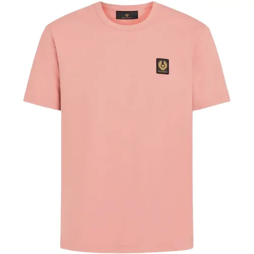 Logo Patch Cotton T-Shirt , male, Sizes: M, L - Belstaff - Modalova