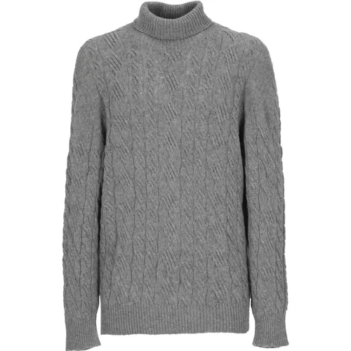 Pullover Grau , Herren, Größe: XL - Tagliatore - Modalova