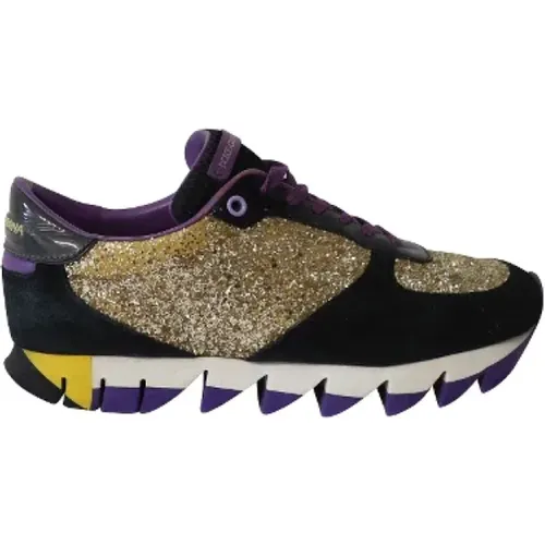 Pre-owned Suede sneakers , female, Sizes: 6 1/2 UK - Dolce & Gabbana Pre-owned - Modalova