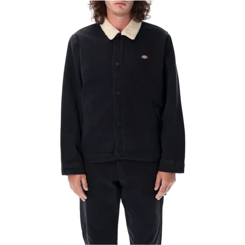 Klassische Schwarze Deck Jacke für Herren , Herren, Größe: XL - Dickies - Modalova
