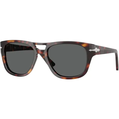 Stylish Sunglasses in Black Shade , unisex, Sizes: 55 MM - Persol - Modalova