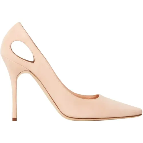 Beige Cutout Heels Manolo Blahnik - Manolo Blahnik - Modalova