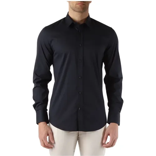 Slim Fit Cotton Shirt with Logo , male, Sizes: XL, S, M, L, 2XL - Antony Morato - Modalova
