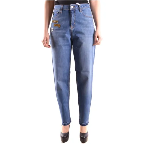 Lockere Passform Jeans , Damen, Größe: W28 - Love Moschino - Modalova