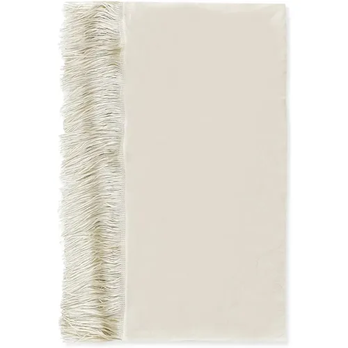 Ivory Woman Scarf with Fringes , female, Sizes: ONE SIZE - Faliero Sarti - Modalova