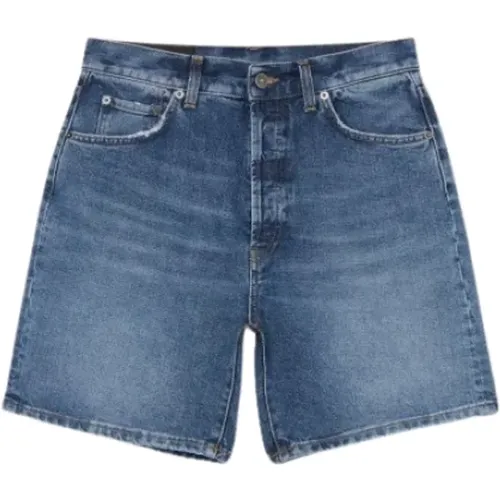 High-Waisted Regular Fit Denim Shorts , female, Sizes: W29, W31, W30 - Dondup - Modalova
