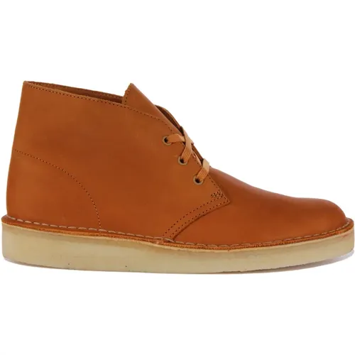 Desert Coal Chukka Boots Tan Men , male, Sizes: 9 UK, 10 UK, 10 1/2 UK - Clarks - Modalova