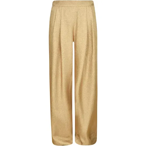 Golden Trousers , female, Sizes: M - Blazé Milano - Modalova