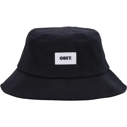 Bold Label Bucket Hat II , male, Sizes: ONE SIZE - Obey - Modalova