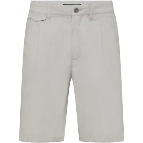 Silver Grey Linen Bermuda Shorts , male, Sizes: W32, W31, W36 - drykorn - Modalova