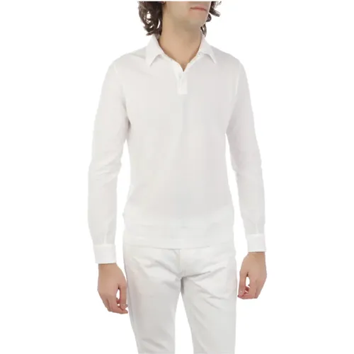 Optical Polo Shirt , male, Sizes: 3XL, L, 2XL, XL, M - Zanone - Modalova