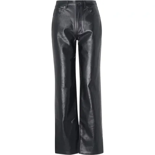 Schwarze Lederhose A-03-10044 , Damen, Größe: W25 - Anine Bing - Modalova