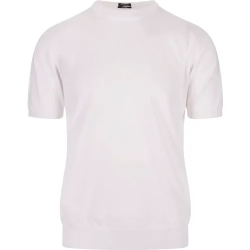 Weißes Baumwoll-Crew-Neck T-Shirt - Kiton - Modalova