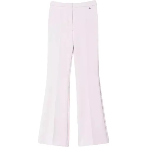 Rosa Flare Hose Actitude Kollektion , Damen, Größe: M - Twinset - Modalova