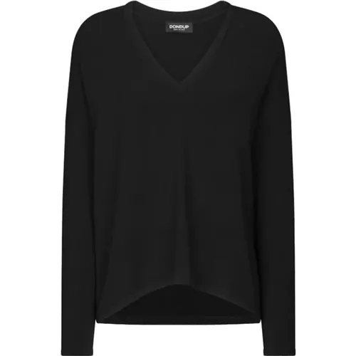 Schwarze Pullover Kollektion , Damen, Größe: L - Dondup - Modalova