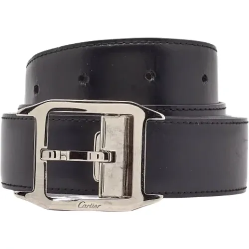 Pre-owned Leather belts , male, Sizes: ONE SIZE - Cartier Vintage - Modalova