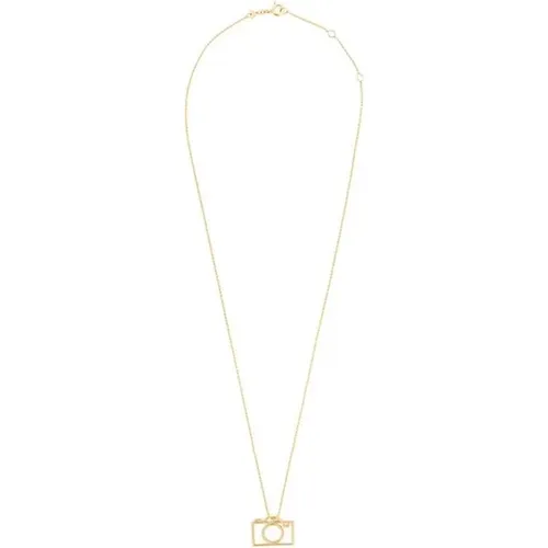 Beaded Camara Halskette aus 9kt Gelbgold - Aliita - Modalova
