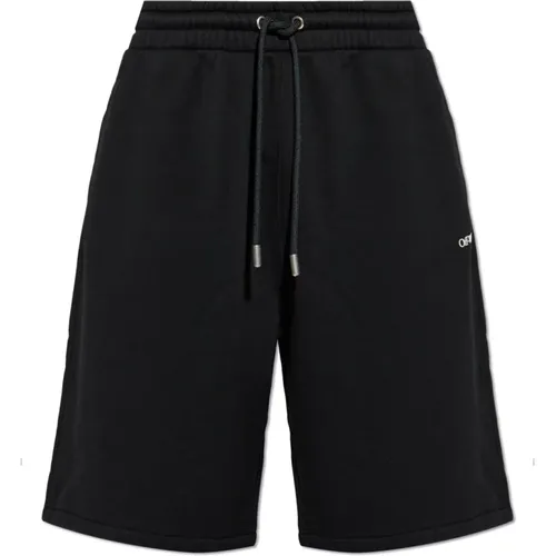 Logo shorts , Herren, Größe: L - Off White - Modalova