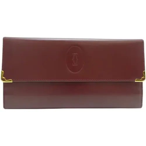 Pre-owned Leather wallets , female, Sizes: ONE SIZE - Cartier Vintage - Modalova