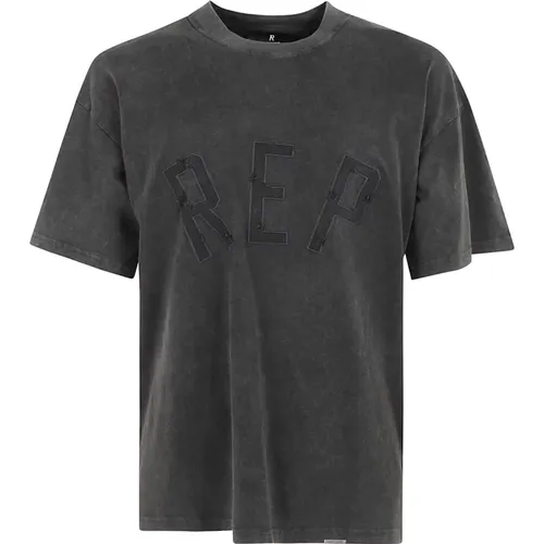 Vintage T-Shirt with Rep Appliqué , male, Sizes: S, M, XL, L - Represent - Modalova