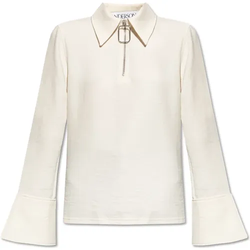 Polo Kragen Top , Damen, Größe: XS - JW Anderson - Modalova