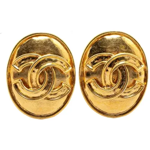 Pre-owned Metal earrings , female, Sizes: ONE SIZE - Chanel Vintage - Modalova