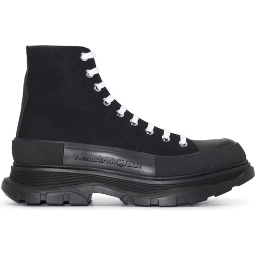 Canvas High-Top Sneakers , male, Sizes: 11 UK, 8 1/2 UK, 9 1/2 UK - alexander mcqueen - Modalova