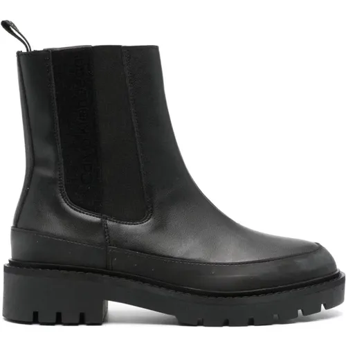 Combat chelsea boot , female, Sizes: 8 UK, 5 UK, 6 UK, 4 UK, 3 UK, 7 UK - Calvin Klein Jeans - Modalova