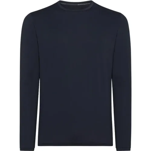 Trendy Long-Sleeved Sweater in Dark , male, Sizes: XS - RRD - Modalova