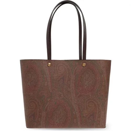 Ikonic Paisley Jacquard Tote Tasche,Braune Shopping Essentials Amebas Stil - ETRO - Modalova