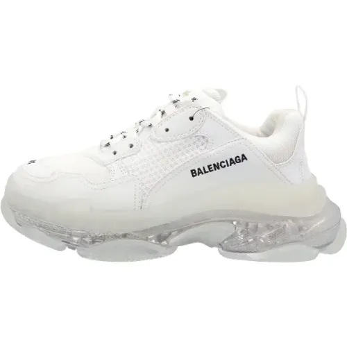 Polyester sneakers , male, Sizes: 9 UK - Balenciaga - Modalova