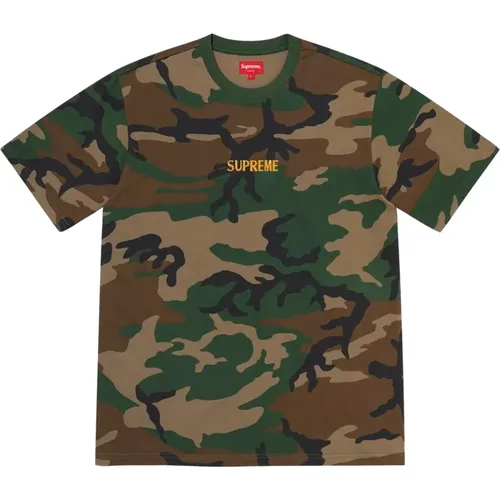 Limited Edition Bullion Logo Camo Tee , male, Sizes: XL, M, L - Supreme - Modalova