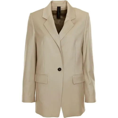 Shiny Blazer with Broken Lapel , male, Sizes: L, M, S - drykorn - Modalova